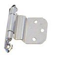 Piazza Amerock Decorative 0.38 in. Inset Self Closing Cabinet Door Hinge; Polished Chrome PI1343099